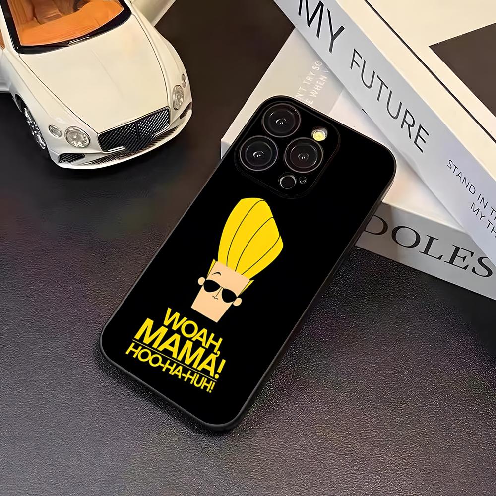 Johnny Bravo Anime Phone Case For 16 Pro Max Iphone 17 Pro Max 14 15 Plus 12 13 11 Pro Xr X Xs SE Back Cover