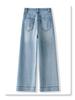 Women's Yellow High-Waisted Loose Wide-Leg Jeans - Slimming Spring 2025 Collection