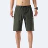 Men's Summer Quick Drying Five Quarter Pants, Loose And Breathable Workwear, Straight Leg Shorts