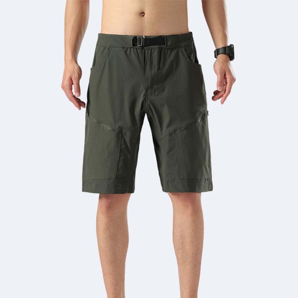 Men's Summer Quick Drying Five Quarter Pants, Loose And Breathable Workwear, Straight Leg Shorts