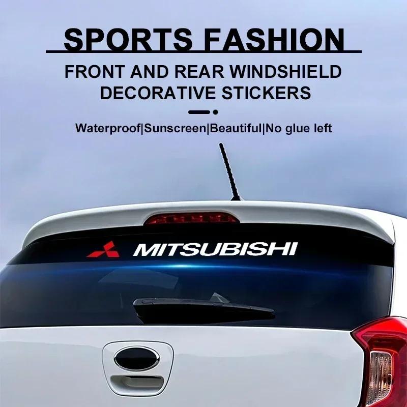 New Car front window shade decorative sticker For Mitsubishi Outlander Lancer 10 9 ASX RALLIART Eclipse L200 Pajero Accessories