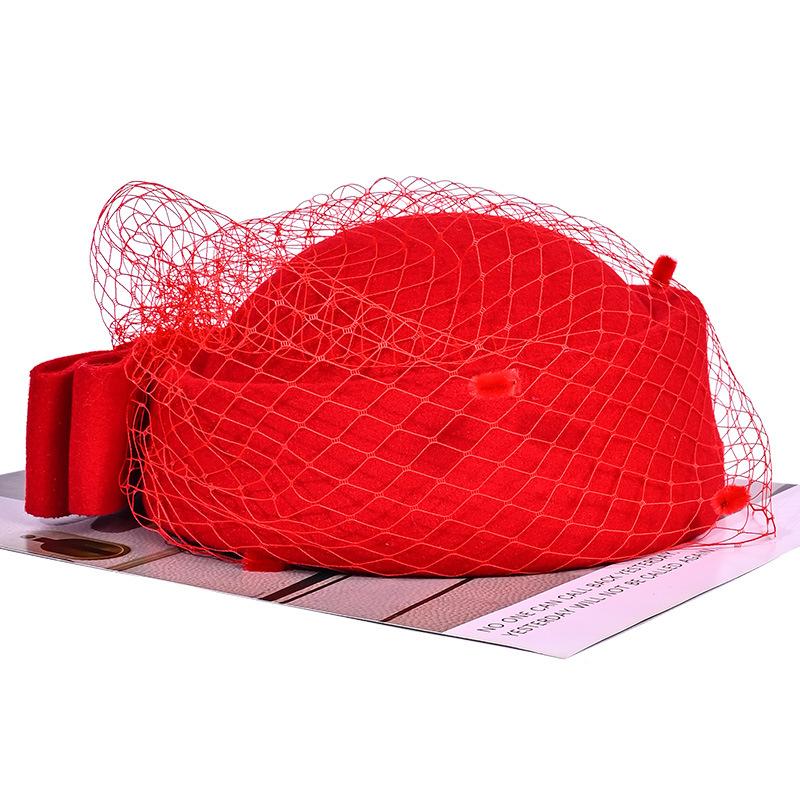 

Европейский и американский темперамент Сетчатая шляпа-цилиндр Осень и зима Новая теплая мокрая шляпа Ретро Универсальная шляпа стюардессы Британский стиль Джазовая шляпа average size