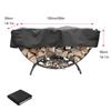 Black Silver Firewood Rack Cover Protective Cover For Firewood Firewood Cover Log Storage Sleeve Waterproof Protection