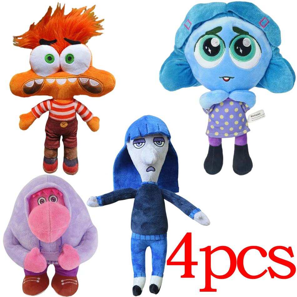 Inside Out 2 Plush Dolls Inside Out Plush Toy Cute Cartoon Plushie Doll Soft Stuffed Anime Periphery Toys Kids Birthday Gifts