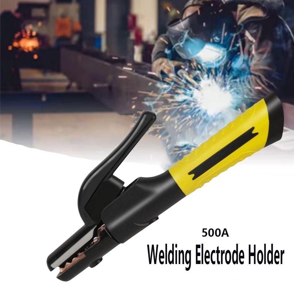 500 A Copper Welding Electrode Holder Thickened Industrial Welding Tongs Stable Current