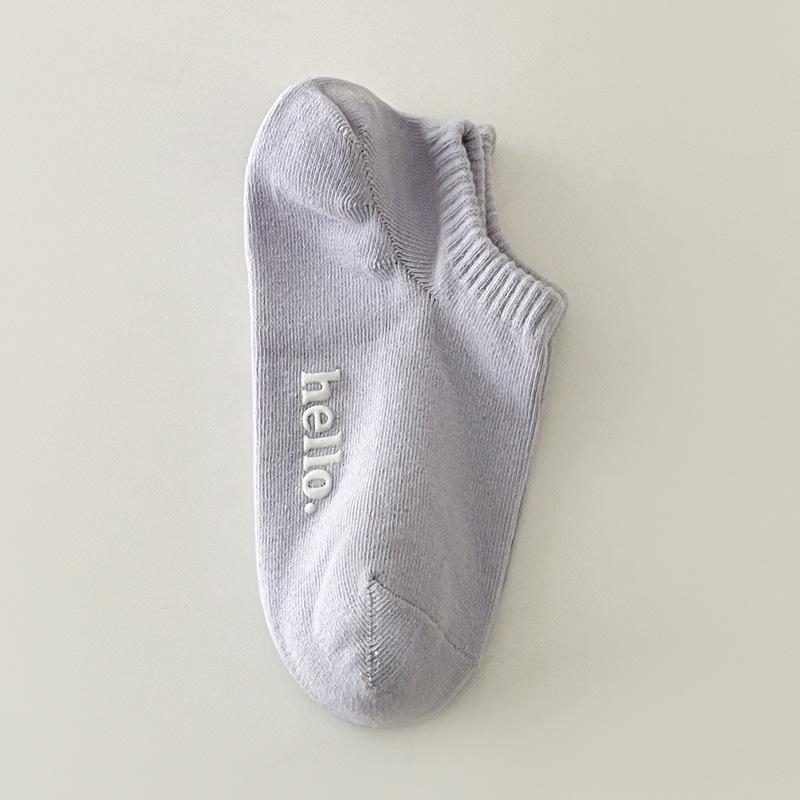 Colorful Women's Non-Slip Low-Cut No-Show Socks for Spring/Summer