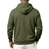 Men’s Heavyweight Fleece-Lined Outdoor Sports Loose-Fit Workwear Plain-Coloured Hooded Sweatshirt for Autumn/Winter