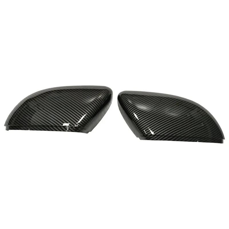 2pcs Carbon Side Mirror Cover Cap For VW Golf GTI 6 MK6 R20 GTD 2010 2011 2012 2013 Auto Parts Housing Replace
