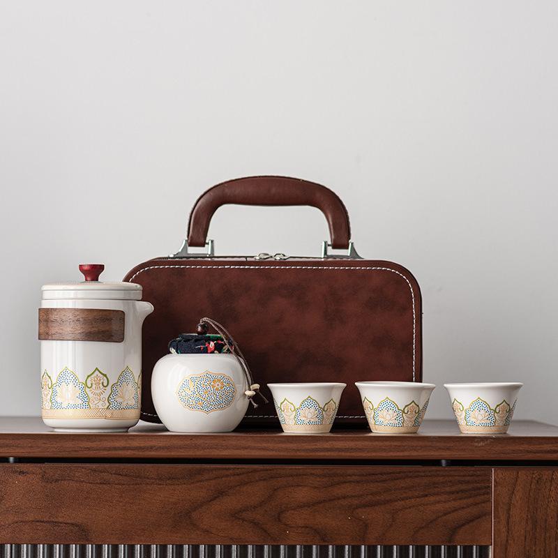 Cestovní čajová souprava přenosná kung fu čajová souprava velkoobchod japonský venkovní expresní šálek festival firemní obchodní dárky