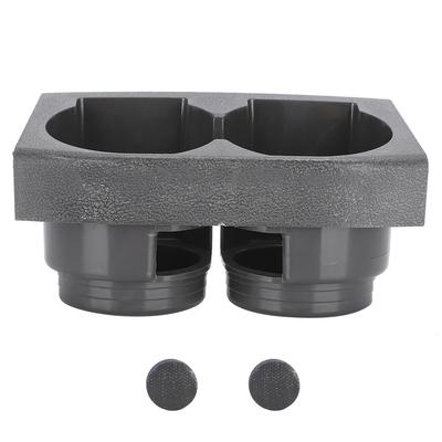 Dual Hole Cup Holder Centre Console Beverages Drinks Stand Fits for Nissan Patrols GU Y61  1997 2005Gray