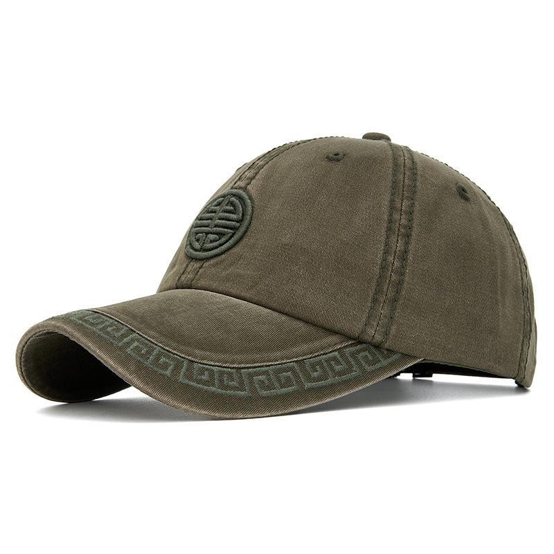 Chinese Style Embroidered Baseball Cap Vintage Outdoor Sun Hat