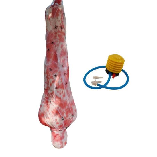 1 Set Realistic Inflatable Fake Corpse Outdoor Scary Corpse Hanging Decoration Creepy Halloween Photography Prop