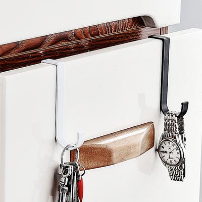 Over The Door Cabinet Hook Free Punching Organizer Rack Sturdy Towel Clothes Coat Hanger Anti-Rust for Towel Cloth Bags Sundries