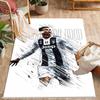 Football Players Action Carpet Suitable for Decorate Room Game Room Study Room Entryway Antislip Carpet Decorate Offices Spiritual Gift