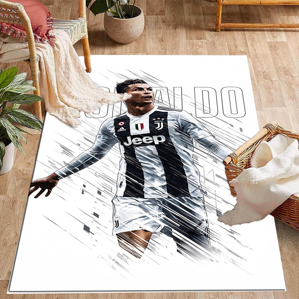 Football Players Action Carpet Suitable for Decorate Room Game Room Study Room Entryway Antislip Carpet Decorate Offices Spiritual Gift