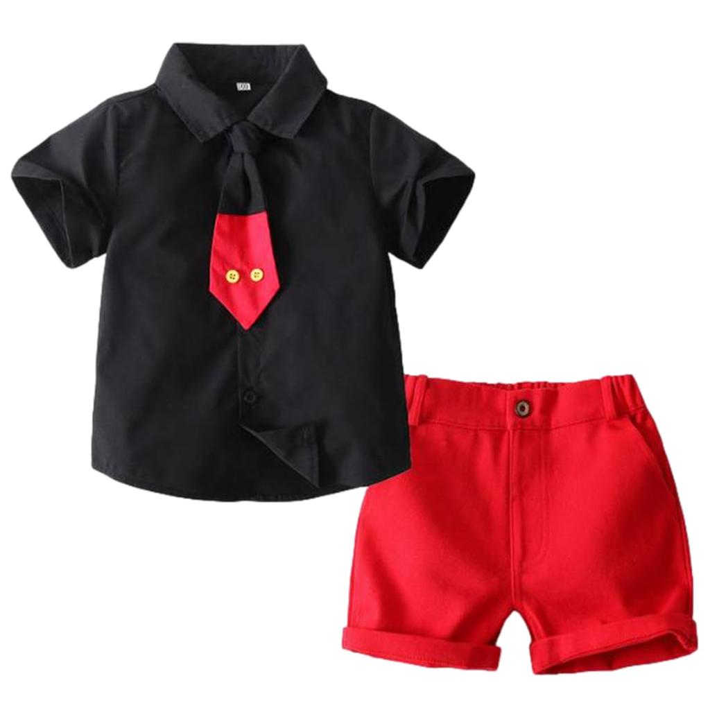 Disney Mickey Mouse Cosplay Halloween Manga Corta para Niños (90, Negro)