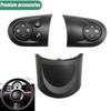 For BMW MINI Cooper R55 R56-R61 2007-2014 Car Multifunction Steering Wheel Volume Button Cover Cruise Control Plate Switch Trim