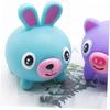 Animal Decompression Toy for Kids, Squeezable PVC Pig Pool Bath Toy, Talking Animal Relief Ball, Cartoon Design