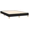 Cadre de lit avec matelas - Maison Exclusive - 140x200 cm - Tissu Noir - Support moyen-dur
