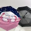 1PC Sleeping Bunny Umbrella-8-Rib Reinforced Portable Folding Travel Suitable for All Seasons Outdoor Daily Use  -J0321