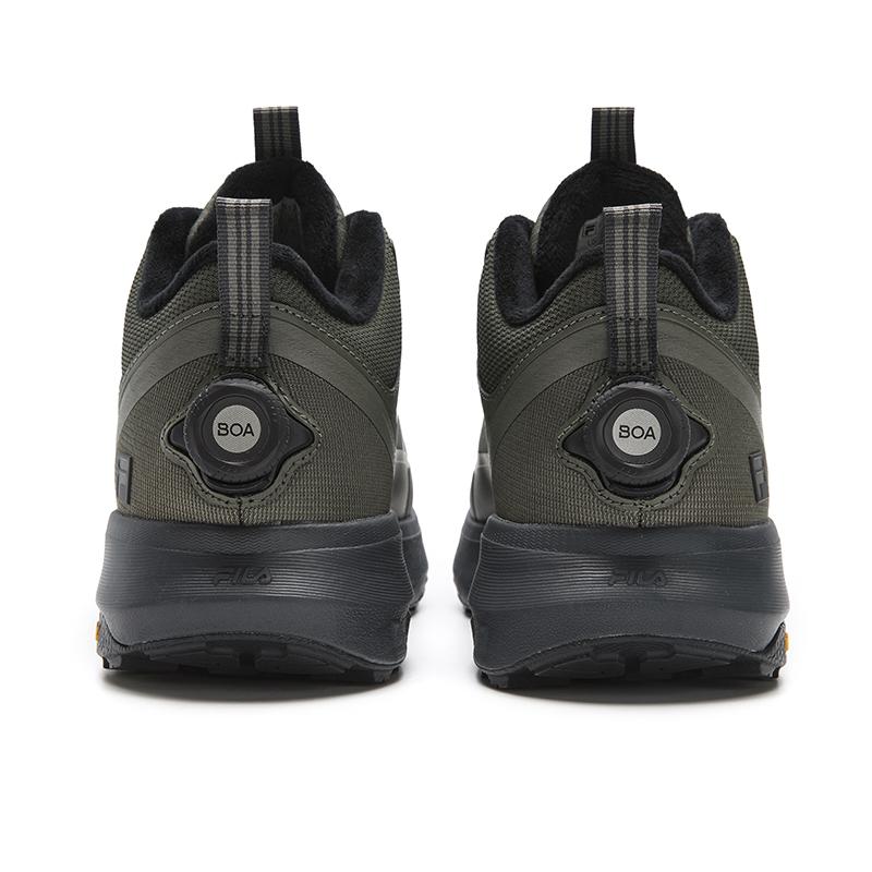 FILA BOA EXPLORER Cushioning Abrasion Resistant Coverage Support Thermal Mid top Outdoor Shoes Men's Vetiver Green A12M541226FVT