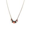 Les Trésors De Lily [N8815] - Designer Necklace 'Scarlett' Orange Black
