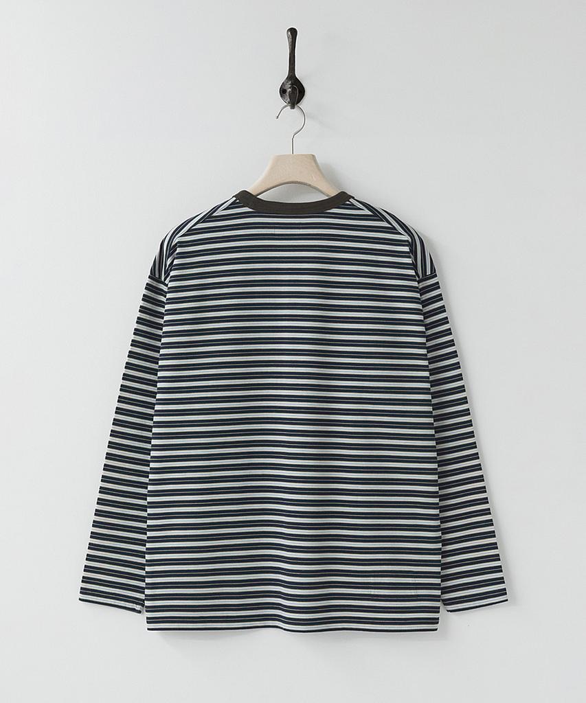 Leopeusaideu Multi Stripe Long Sleeve Navy