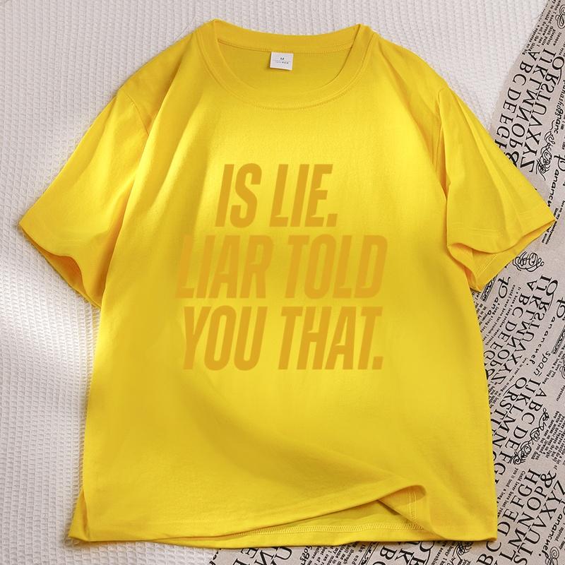 Is Lie Liar Told You That Connor T-shirt Heated Rivalry T Shirt Casual Cotton Short Sleeve Round Neck Tshirts Book Merch Tops