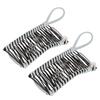 2pcs Banana Hair Clips Fashionable Stretchy Vintage Clincher Comb Tool for Women Thick Wavy Curly Hair