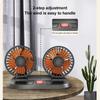 Ventilador de coche de 5 V, 12 V y 24 V, ventilador de refrigeración para coche, ventilador de coche USB de doble cabezal, 2 velocidades, ventilador de aire enfriador automático ajustable, accesorios para coche, regulación del viento