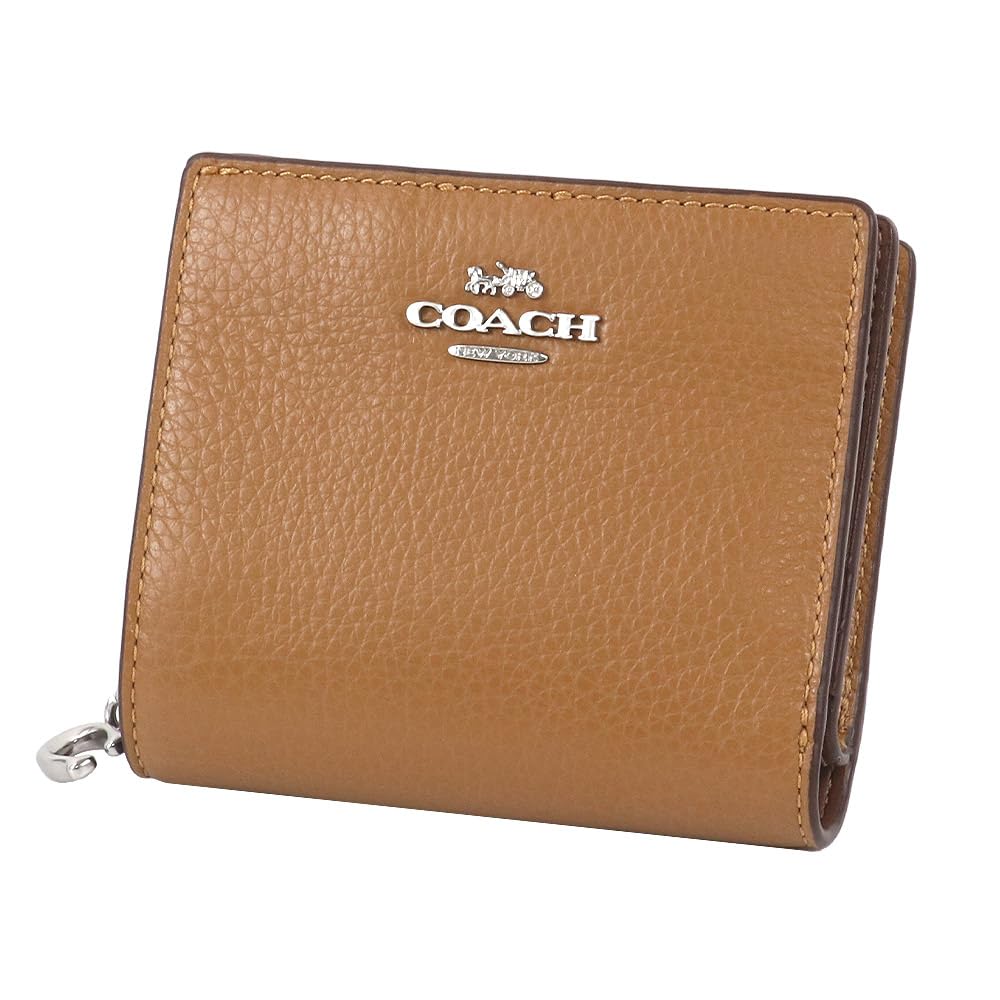 Кошелек Coach Bifold C2862 SVQD Мини-кошелек, Распродажа, Женский кошелек, Светлая кожа [Б/у]