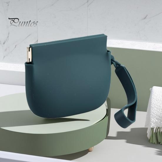 Silicone Coin Purse Portable Solid Color Multifunction Coin Holder Lipstick Keys Earphone Cable Storage Bag Pouch Wallet Women Girls Gift