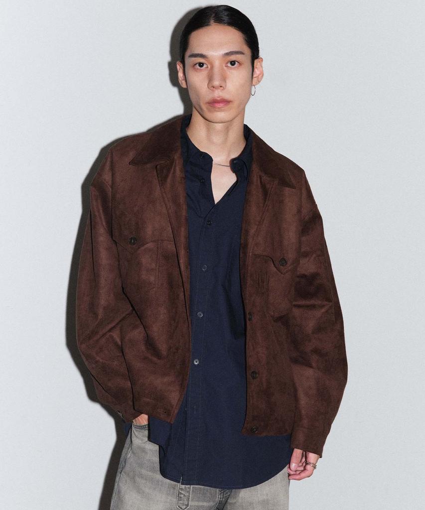 Plac Western Suede Jacket Brown