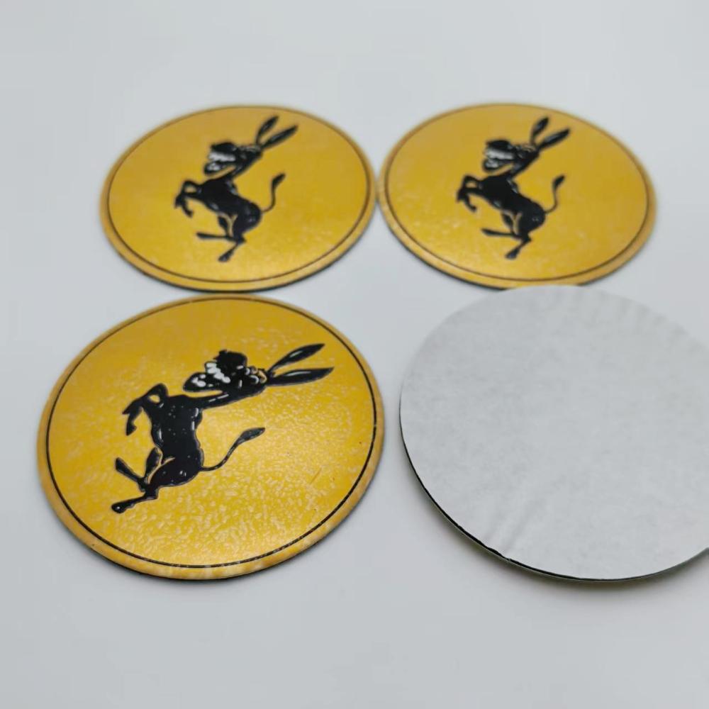 AAYP1 4pcs 56MM 65MM Donkey Logo Emblem Car Stickers Accessories for Car Wheel Center Caps Badge Replace Wheels Hub Rim Hubcaps Cover
