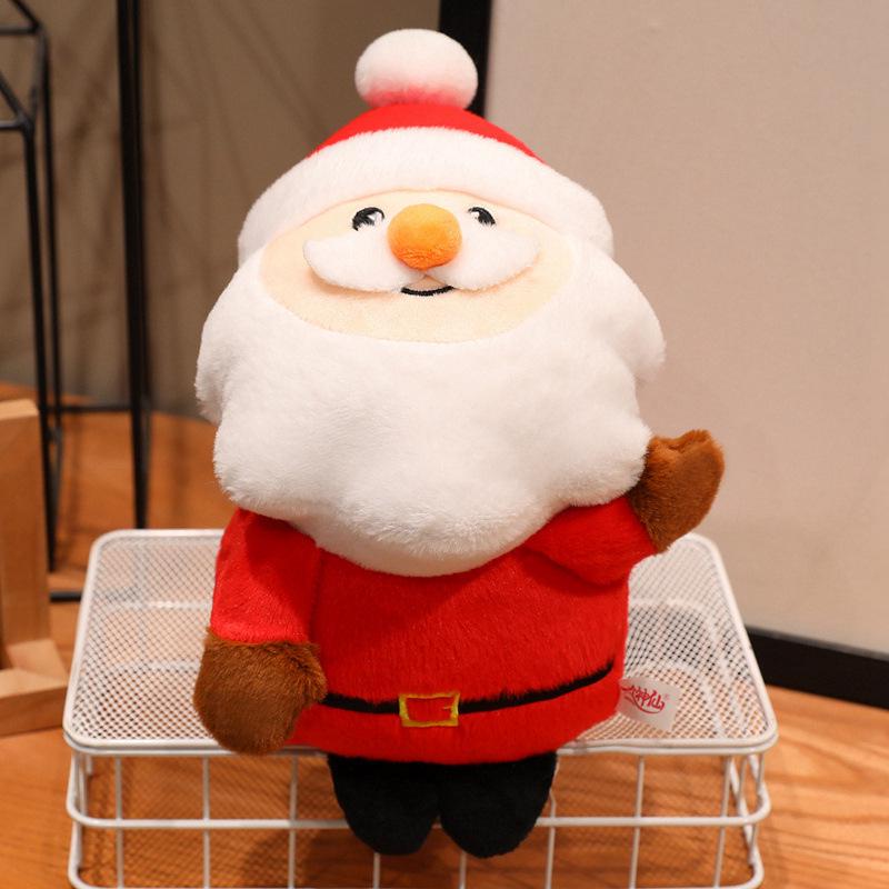 Christmas Plush Dolls: Santa Claus & Gingerbread Man Ornaments for Girls