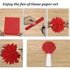 6/12/24PC Tissue Paper Party Decor Gift Packaging Supplies Flower Art Crafts Red Packaging Paper For Gift Wrap Filler 50x75cm