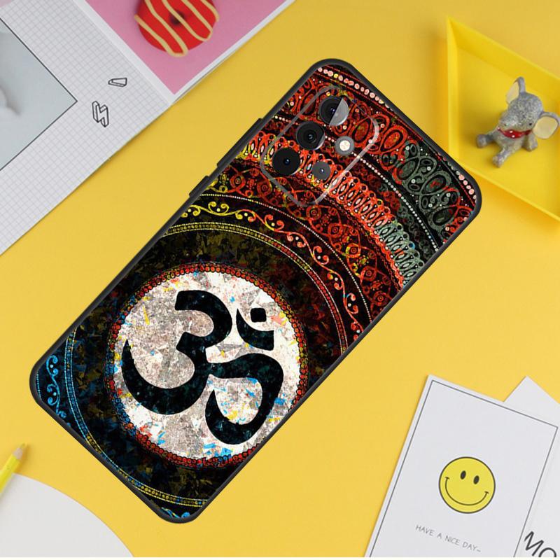 Aum Om Yoga Symbol Fitness Gym Case For Samsung Galaxy A36 A16 A56 A06 A54 A34 A14 A13 A53 A12 A22 A32 A52 A35 A17 A15 A55