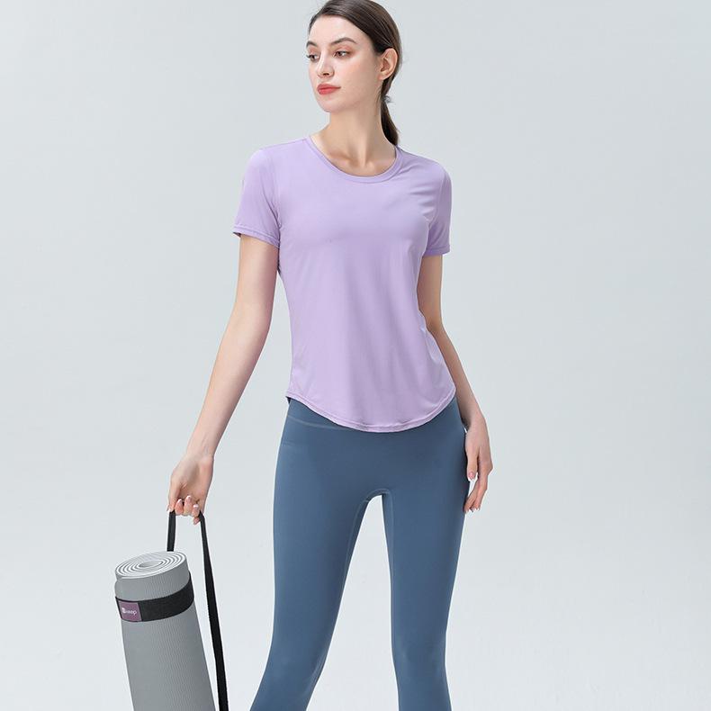 Ice-Cool Breathable Yoga T-Shirt: Quick-Dry, Moisture-Wicking Fitness Top