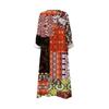Women's Casual Fashion V-Neck Long Sleeve Floral Print Maxi Dress