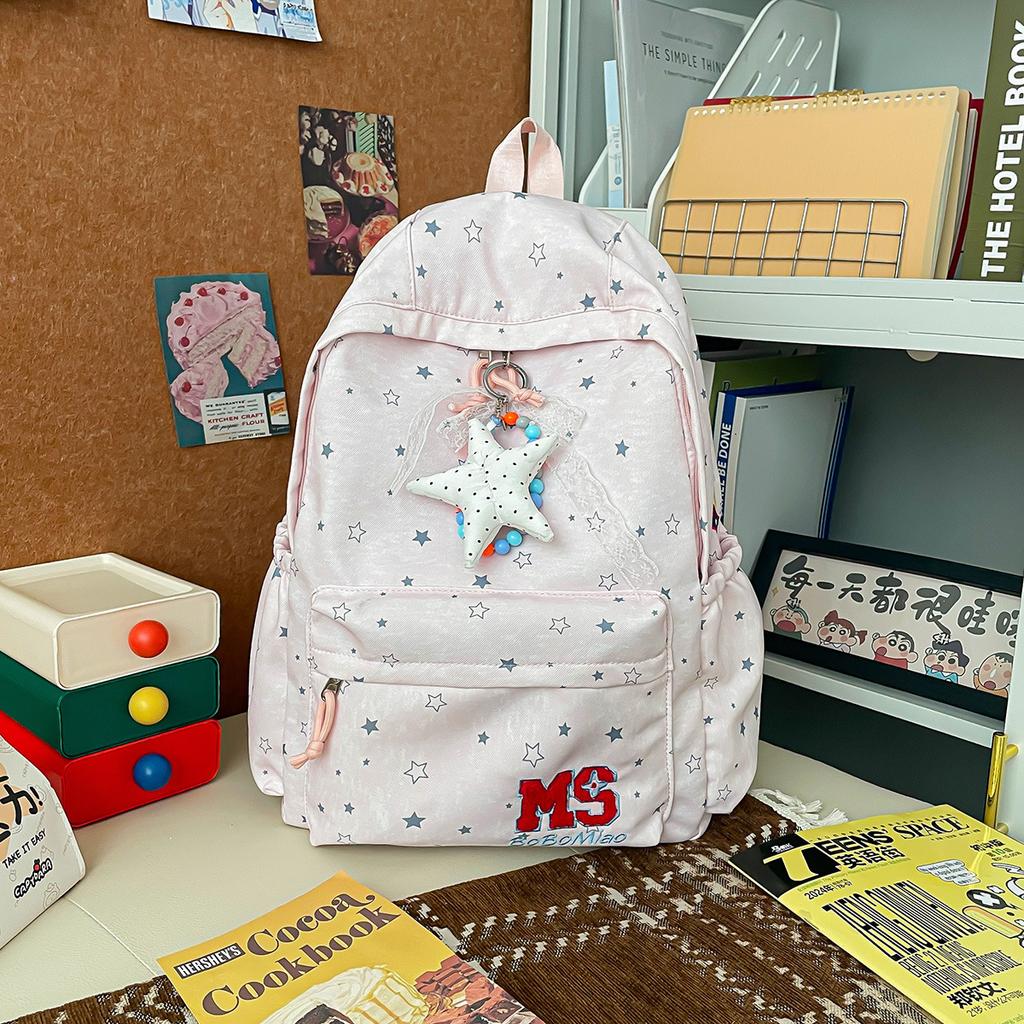 Schoolbag Korean version ins College style backpack versatile commuter schoolbag women's high-value large-capacity backpack leisure travel bag