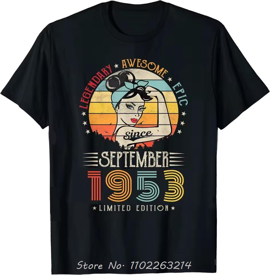 Made In 1953 Men's Clothing Dad And Grandpa Oversized T-shirt Born In Serial Cotton Tshirt Vintage Fashion Fitness T Shirt