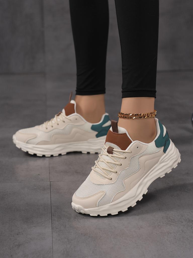 Women's Walking Shoes Soft Bottom Non-slip Mom Sneakers Breathable Net Shoes Fashion Casual Single Shoes
