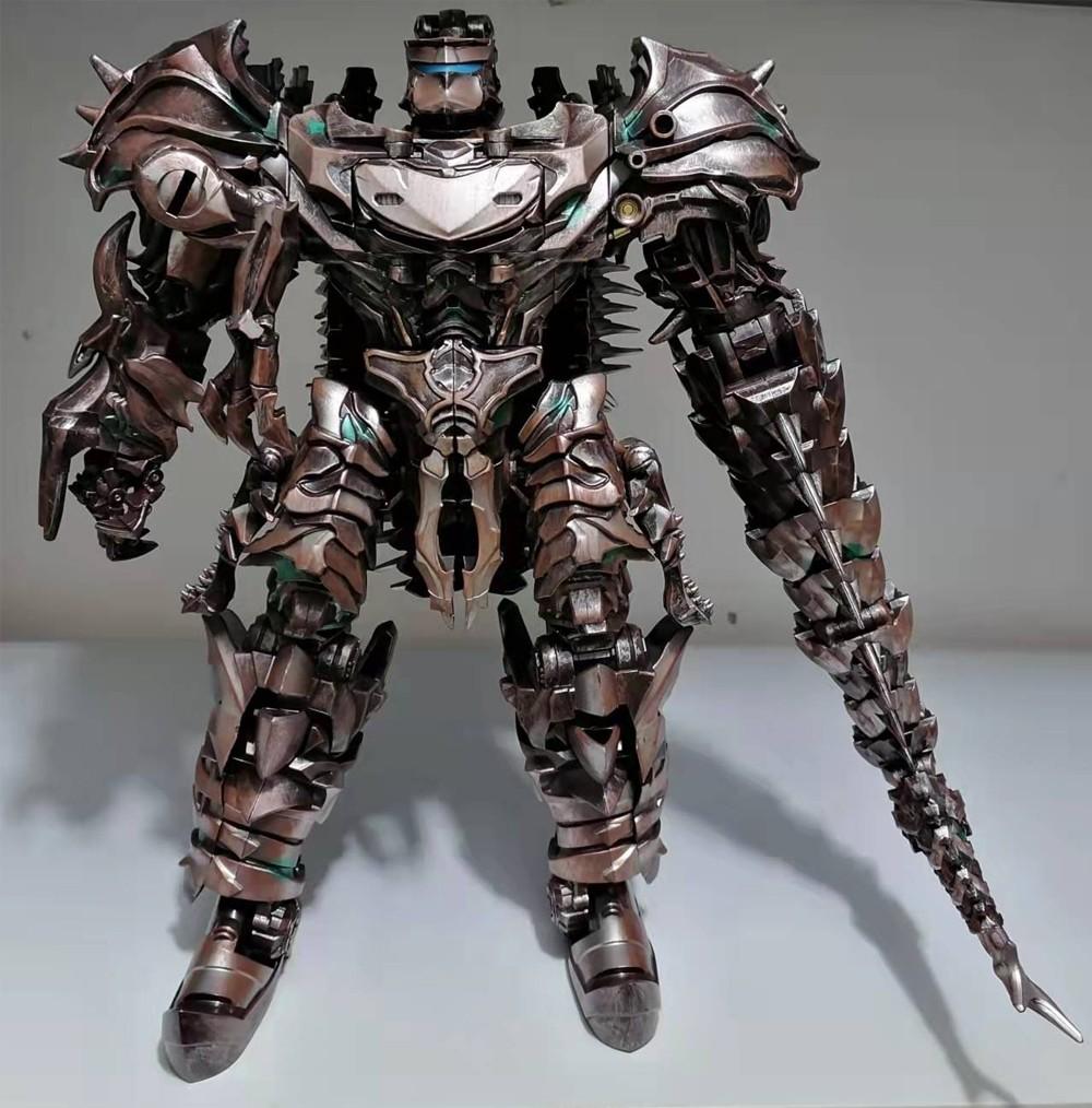 Transformationsspielzeug Scorn Grimlock AOYI BMB LS11 LS-11 Actionfigur 37cm Dinobots Uraltes Ungeheuer Dinosaurier G1 Anime Modell Geschenk