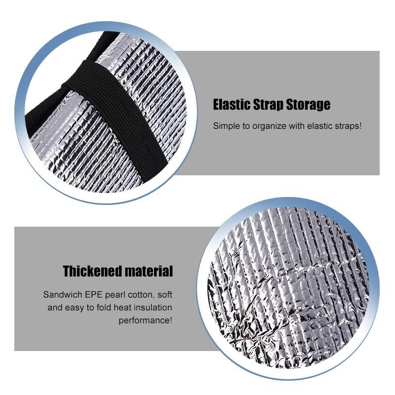 Car Windshield Sunshade Window Shade Foldable Sun Visor Cover Fit For Mitsubishi PAJERO 2007-2021 Car Accessories,1 pc