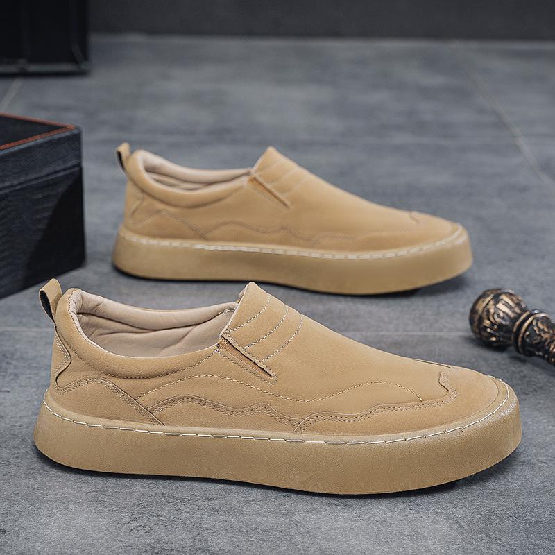 2025 Autumn New Men's Shoes Fashion Trendy Doudou Shoes Men's Loafers British Style Business Shoes Large Size Casual Shoes