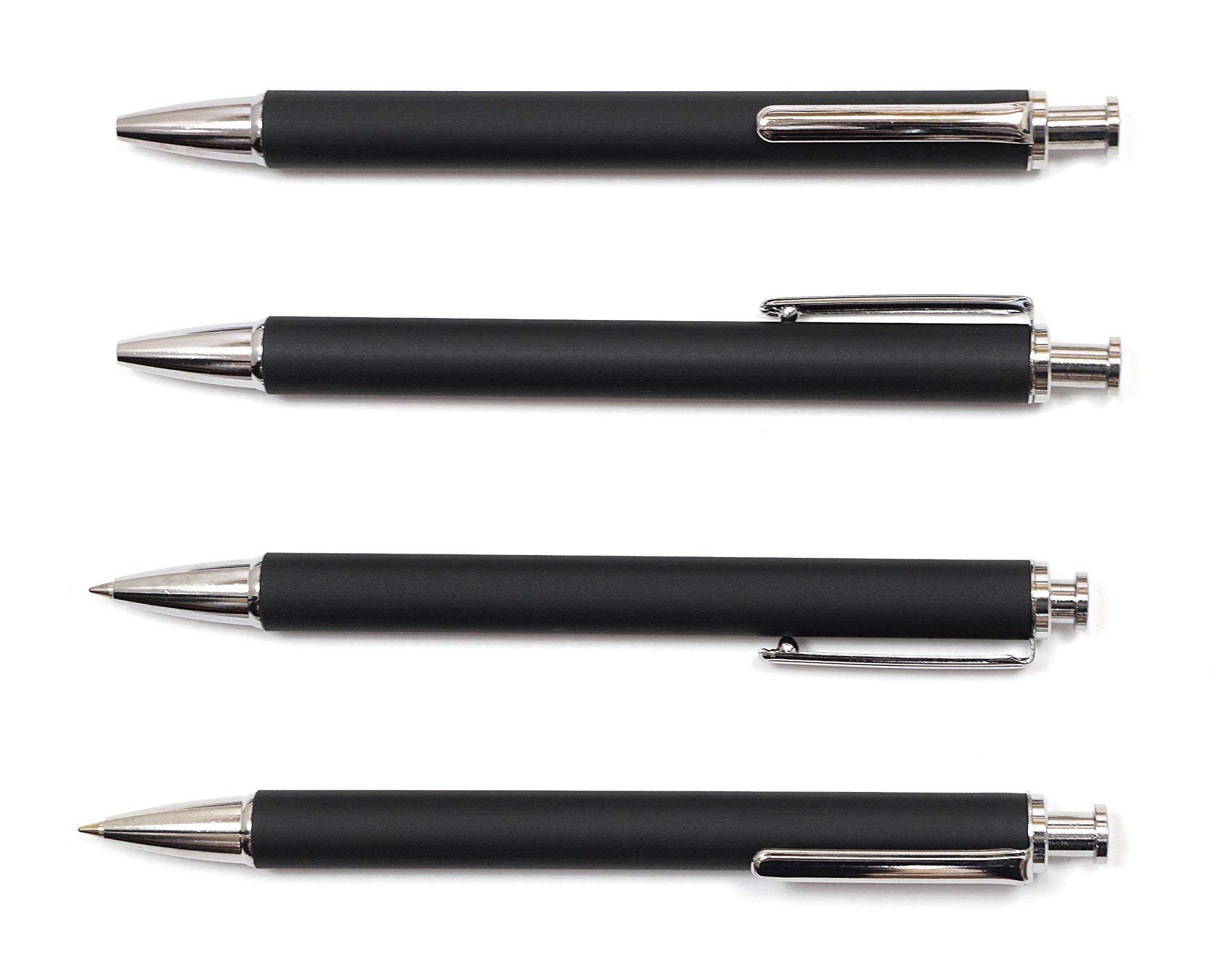 

Сделано в Японии, ручка шариковая с латунным механизмом и корпусом из экструдированной резины, набор 5 шт., черный, K1-HS301B-5