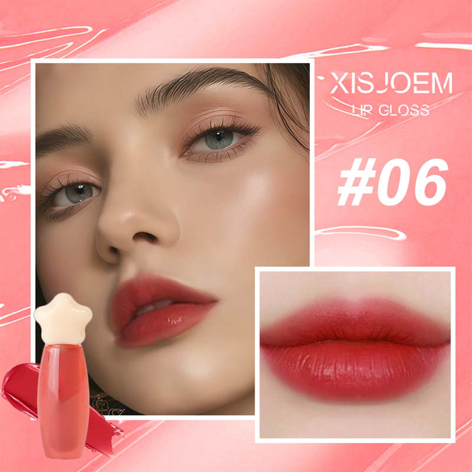 

Star Lip Glaze Water Mirror Jelly Lip Gloss Увлажняющая стеклянная помада для губ Korean Lipstick Lip Gloss4ml One Size