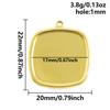 5pcs/Lot Gold Color Geometric Cobochons Stainless Steel Blank Settings Oval Heart Round Pendants For Jewelry Making Charms Bulk
