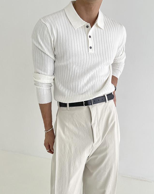 Men's Slim-Fit Autumn Winter Knitwear: High-End American Muscle Fitness Fashion