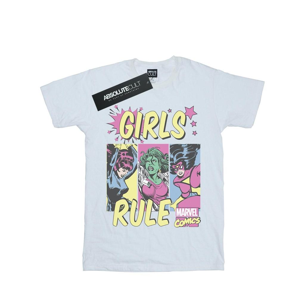 Marvel Comics Mens Girls Rule T-Shirt